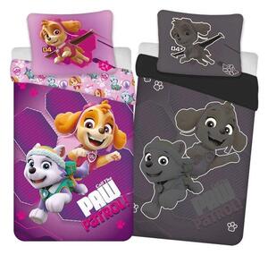 Povlečení Paw Patrol lila svítící Bavlna, 140/200, 70/80 cm