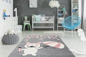 Kayoom Dětský koberec Australia - Clermont růžová Rozměr: 80 x 150 cm