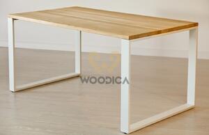 Dubový stůl na kovových nohách 10 160x75x90
