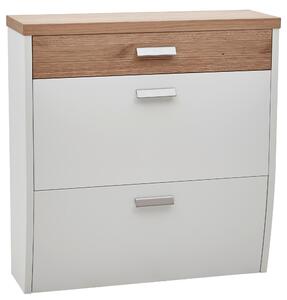 VYKLÁPĚCÍ BOTNÍK, bílá, barvy dubu, divoký dub, 92/95/31 cm Dieter Knoll