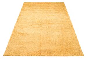 Kusový koberec shaggy Parba hořčicově žlutý 60x100cm
