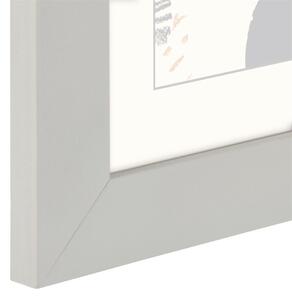 Hama rámeček dřevěný SKARA, světle šedá, 10x15 cm