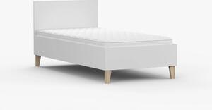 Jednolůžková postel 90 cm Figu (bílá). Akce -25%