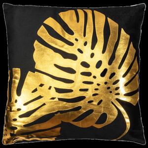 Tutumi - Povlak na polštář Shiny - černá/zlatá - 45x45 cm
