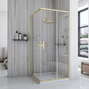 Sprchový kout REA City 80x80 Gold Brush