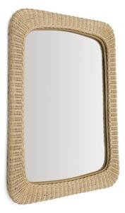 Nástěnné zrcadlo s ratanovým rámem 58x79 cm Zilna – Kave Home