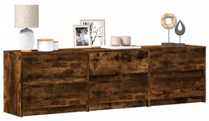 TV skříňka s LED kouřový dub 180 x 34 x 50 cm kompozitní dřevo 3307930