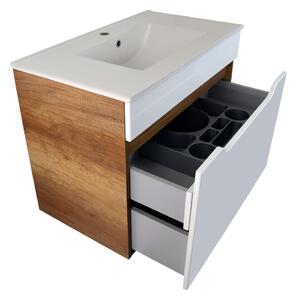 Koupelnová skříňka s keramickým umyvadlem Ithaca WOC 80