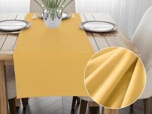 Biante Sametový běhoun na stůl SV-010 Světle žlutý 35x120 cm