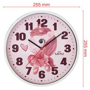 Designové plastové hodiny bílé MPM E01M.4266.00