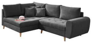 ROHOVÁ SEDAČKA, textil, kompozitní dřevo, antracitová MID.YOU - Sedací soupravy, Online Only