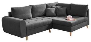 ROHOVÁ SEDAČKA, textil, kompozitní dřevo, antracitová MID.YOU - Sedací soupravy, Online Only
