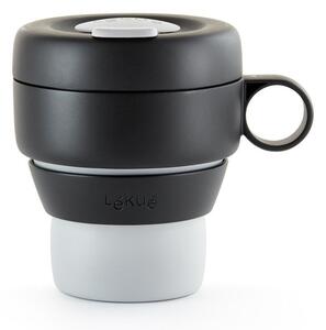 Černý termo hrnek 400 ml To Go – Lékué