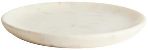 Kave Home Bílý mramorový dezertní talíř Erefi 23 cm