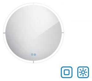 Nimco Kulaté LED zrcadlo 28W, ø 60 cm se dvěma dotykovými senzory