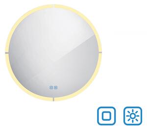 Nimco Kulaté LED zrcadlo 28W, ø 60 cm se dvěma dotykovými senzory