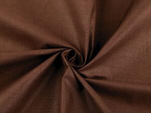 Bavlněná látka jednobarevná šíře 220 cm METRÁŽ - (86) hnědá čokoládová