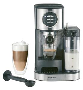 SILVERCREST® KITCHEN TOOLS Sada espresso kávovaru s napěňovačem mléka a elektrického mlýnku na kávu SME12, 2dílná (800005831)