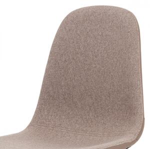 Jídelní židle, cappuccino látka-ekokůže, kov dub CT-391 CAP2