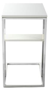 Kayoom Odkládací stolek Lucilla 225 Bílá / Stříbrná