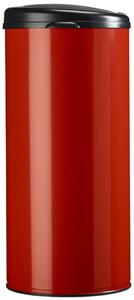 Rossignol SAS Dotykový odpadkový koš Rossignol Touch 93592, 45 L, lesklý červený RAL 3020