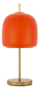 Oranžová/ve zlaté barvě kovová stolní lampa se skleněným stínidlem (výška 53 cm) Oldy – Mauro Ferretti