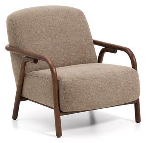 Taupe žinylkové křeslo Sylo – Kave Home