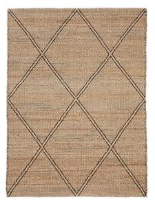 Ručně tkaný jutový koberec v přírodní barvě 160x230 cm Vallalta – Kave Home