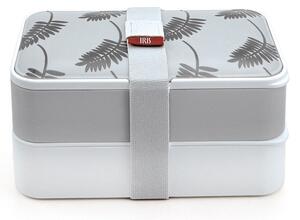 Obědový box s příborem, Bento, 1,2l, Iris Barcelona, šedý