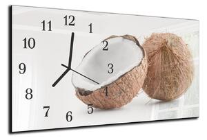 Nástěnné hodiny kokosový ořech 30x60cm - plexi