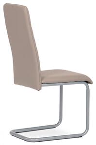 Jídelní židle ATLA — kov, ekokůže, více barev Lanýžová