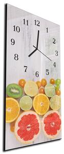 Nástěnné hodiny exotické ovoce 30x60cm - plexi