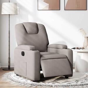 Elektrické polohovací křeslo taupe textil 3204352