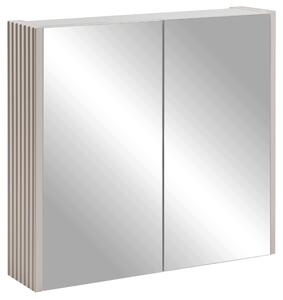 Rodan Zrcadlová Skříňka 60 cm - Šedá - Boční Panely Kašmír - Závěsná - Bezúchytková - 2dveřová - ELEGANCE