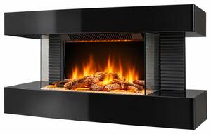 Elektrický nástěnný krb - 2000 W - Bílý - LCD ovládání
