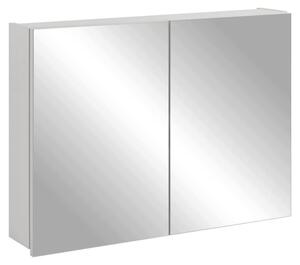 Rodan Koupelnová Zrcadlová Skříňka 80 cm - Šedá - Závěsná - Bezúchytková - 2dveřová
