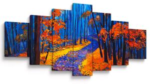 Obraz podzimního lesa (210x100 cm)