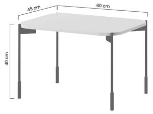 Kávový stolek Sonatia 60 cm - burgund
