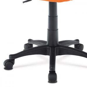 Kancelářská židle, látka MESH oranžová / černá, plyn.píst KA-B047 ORA