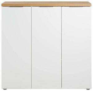 BOTNÍK, barvy dubu, vysoce lesklá bílá, 120/115/34 cm Xora - Online Only šatny & botníky, Online Only