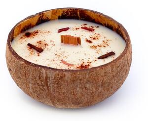 Veganská svíčka v kokosu Tropikalia Apple & Cinnamon