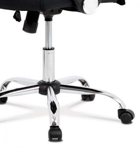 Kancelářská židle řady BASIC, potah černá látka a síťovina MESH, houpací mechani KA-E301 BK