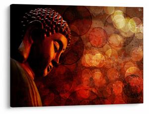 Obraz - Buddha v červených tónech (70x50 cm)
