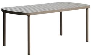Kave Home Béžový kovový zahradní jídelní stůl Joncols 180 x 90 cm