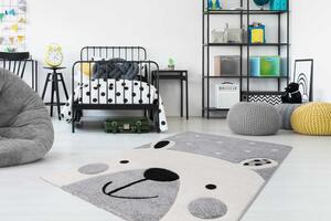 Lalee Dětský kusový koberec Amigo 323 Silver Rozměr koberce: 80 x 150 cm