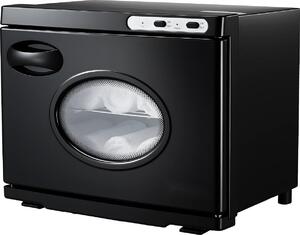 Ohřívač ručníků Teplovzdušná skříň – 23 l – pro 36 ručníků – funkce parního ohřevu – čisticí lampa – průhledové okénko – nerezová konstrukce – pro lázně a salony