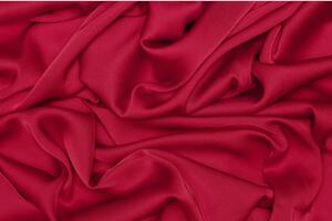 Saténové umělé hedvábí | Silky Armani - Rubínová červená