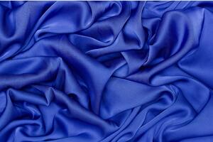 Saténové umělé hedvábí | Silky Armani - Královsky modrá