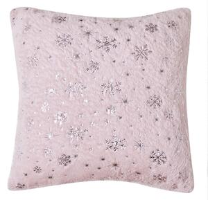 Povlak na polštářek Frosty růžová, 45 x 45 cm