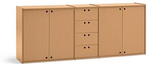 Komoda v přírodní barvě 197x80x40 cm Wally – Teulat